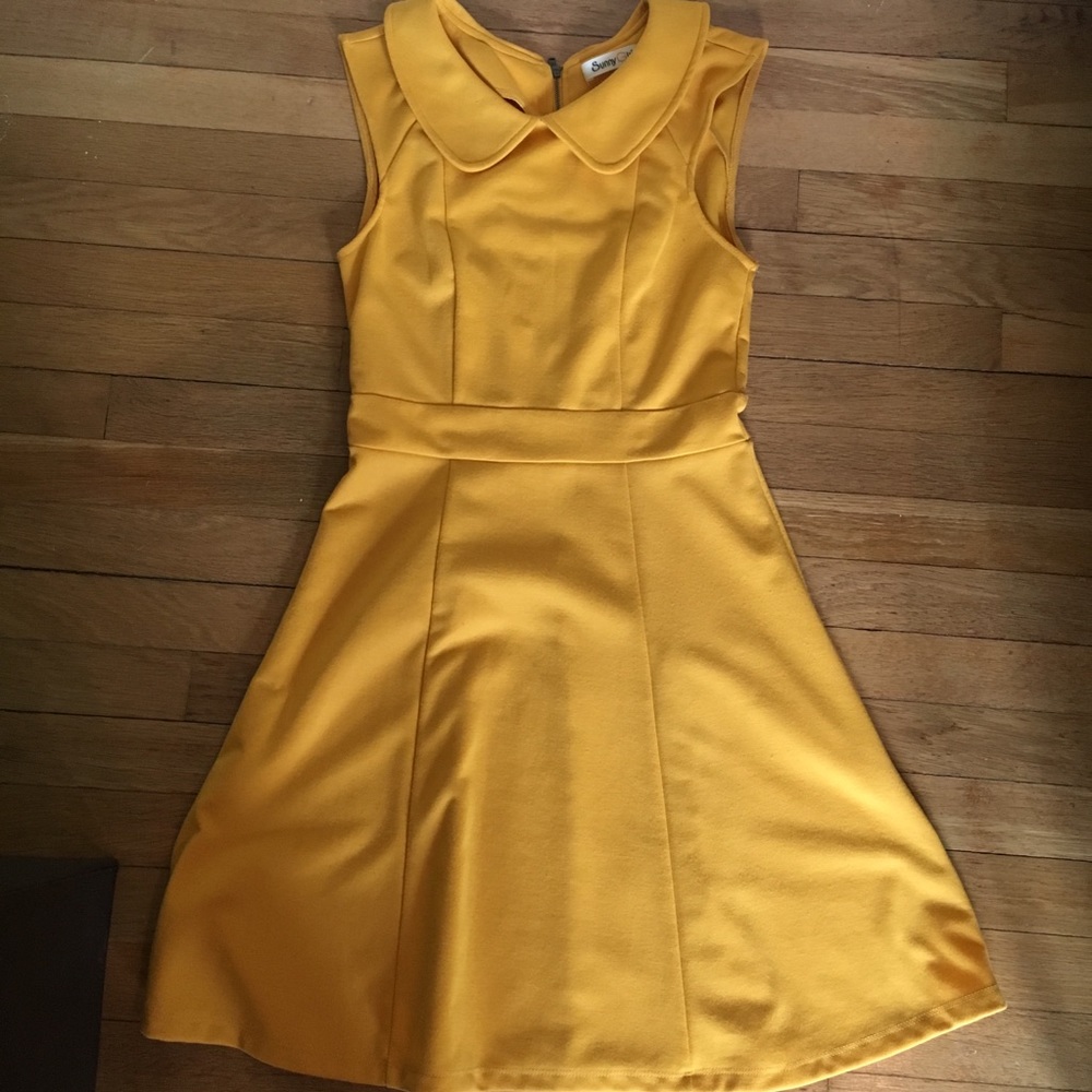 Mustard yellow dress